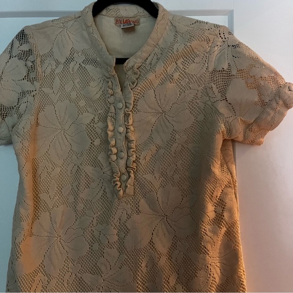 Vintage 90s Y2k Billabong Lace Floral Dress - Picture 5 of 9